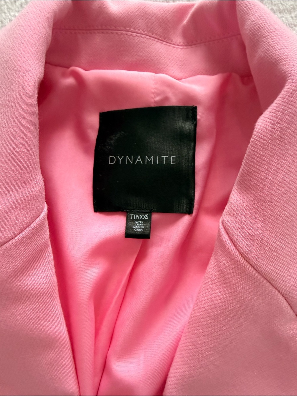 Dynamite Pink Tailored Blazer - Picture 5 of 5